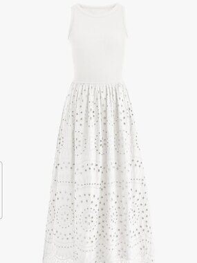 Womens summer white lace dress